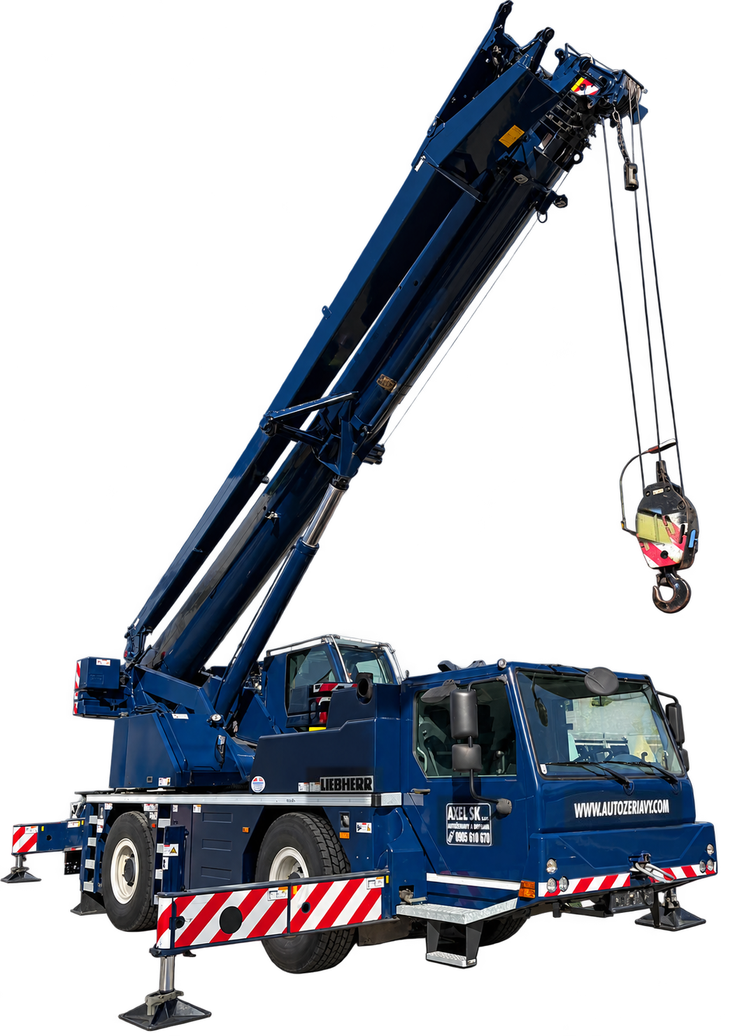 Blue AXEL SK Liebherr LTM 1040-2.1 mobile crane
